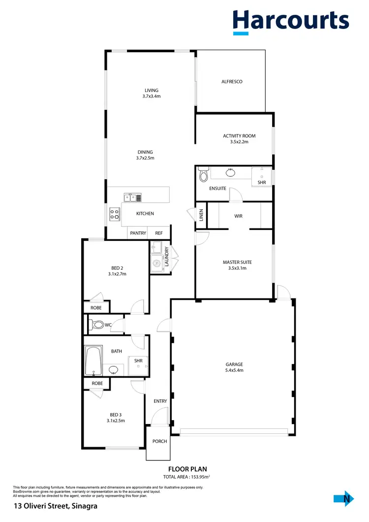 Floorplan of Homely house listing, 13 Oliveri Street, Sinagra WA 6065