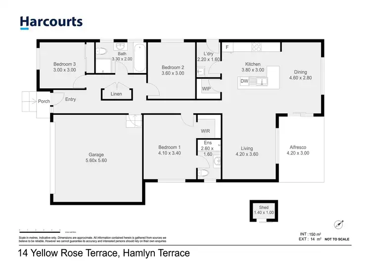 Floorplan of Homely house listing, 14 Yellow Rose Terrace, Hamlyn Terrace NSW 2259