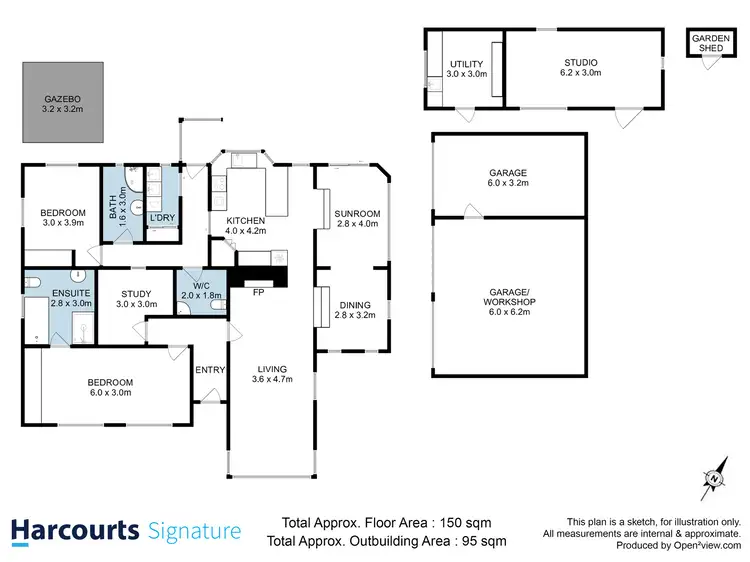 Floorplan of Homely house listing, 66 George Street, New Norfolk TAS 7140