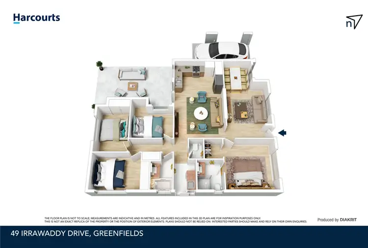 Floorplan of Homely house listing, 49 Irrawaddy Drive, Greenfields WA 6210
