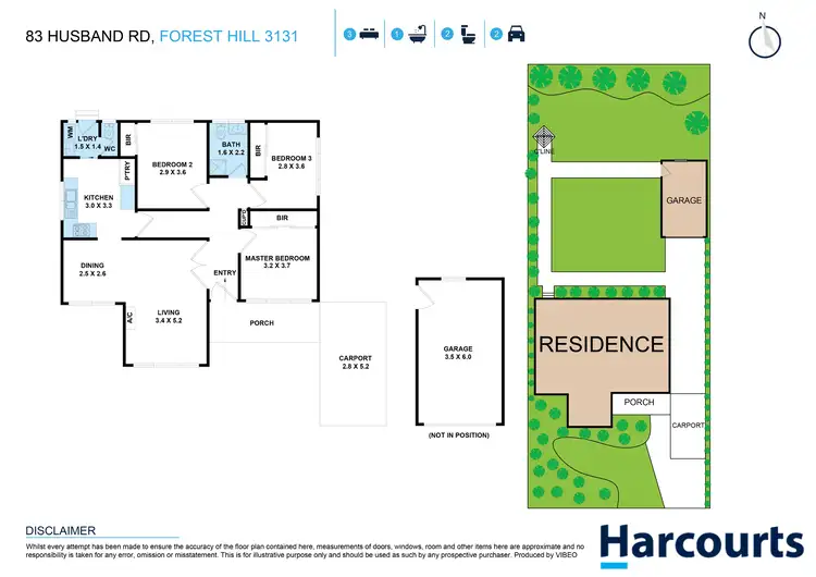 Floorplan of Homely house listing, 83 Husband Road, Forest Hill VIC 3131
