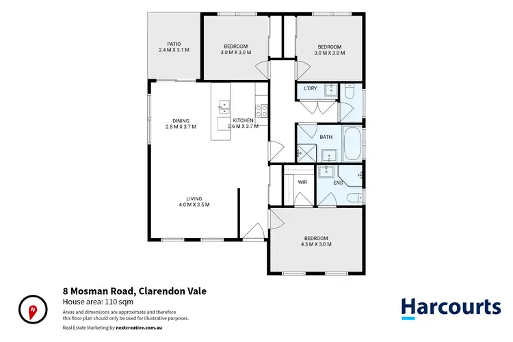 Floorplan of Homely house listing, 8 Mosman Road, Clarendon Vale TAS 7019