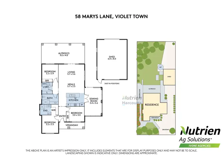 Floorplan of Homely house listing, 58 Marys Lane, Violet Town VIC 3669