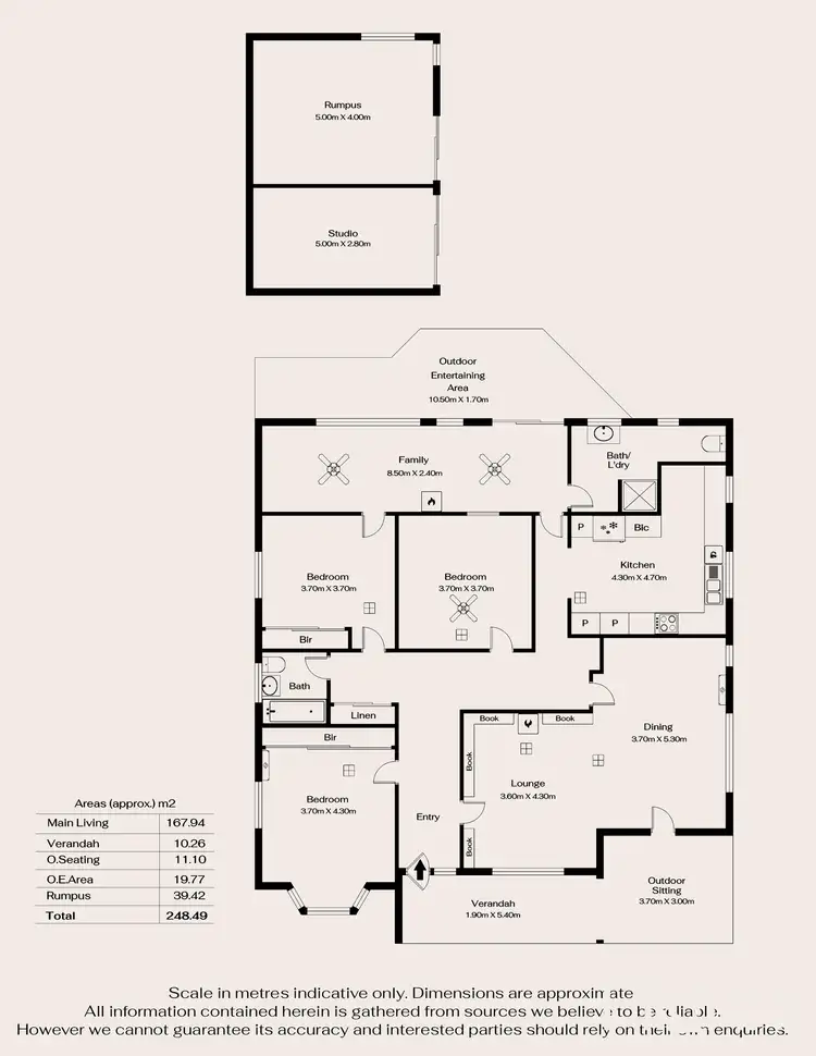 Floorplan of Homely house listing, 1 Linden Crescent, Linden Park SA 5065