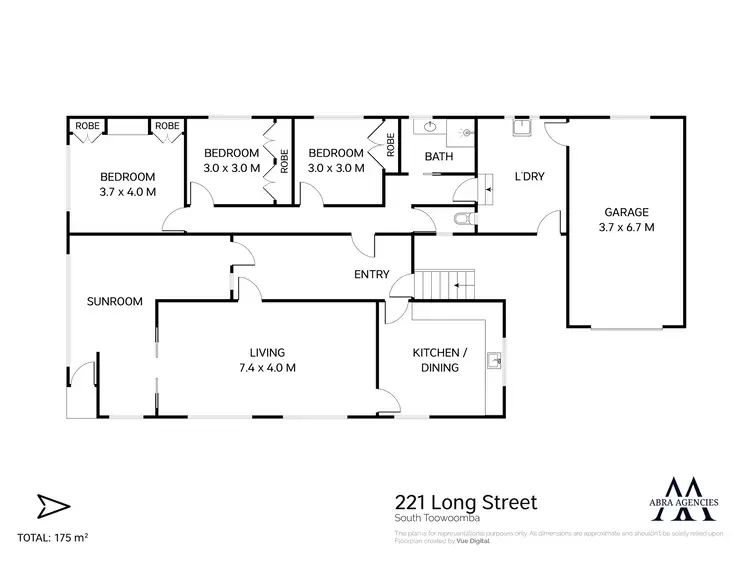 Floorplan of Homely house listing, 221 Long Street, South Toowoomba QLD 4350