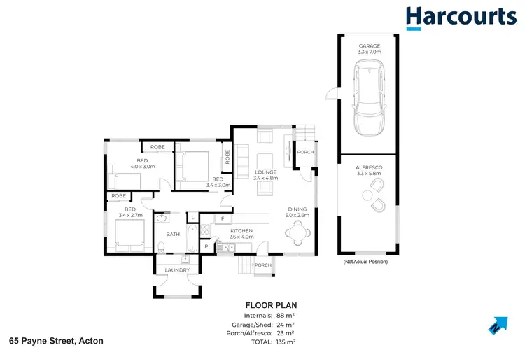 Floorplan of Homely house listing, 65 Payne Street, Acton TAS 7320