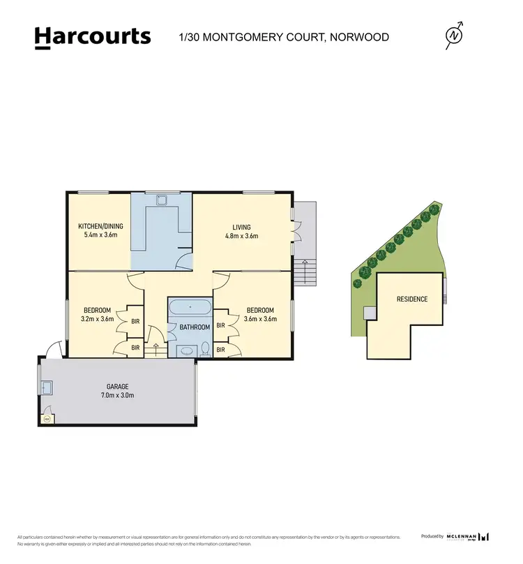 Floorplan of Homely unit listing, 1/30 Montgomery Court, Norwood TAS 7250