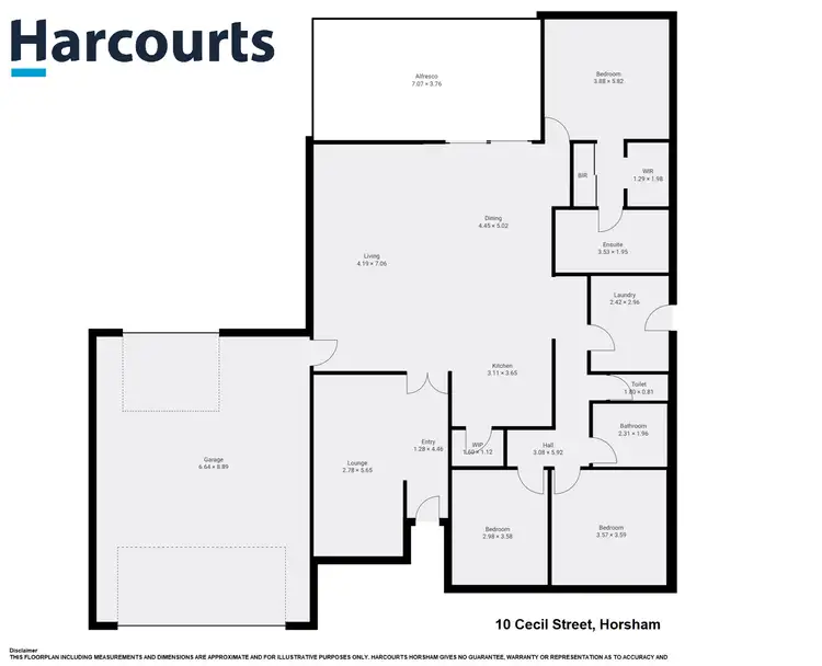 Floorplan of Homely house listing, 10 Cecil Street, Horsham VIC 3400