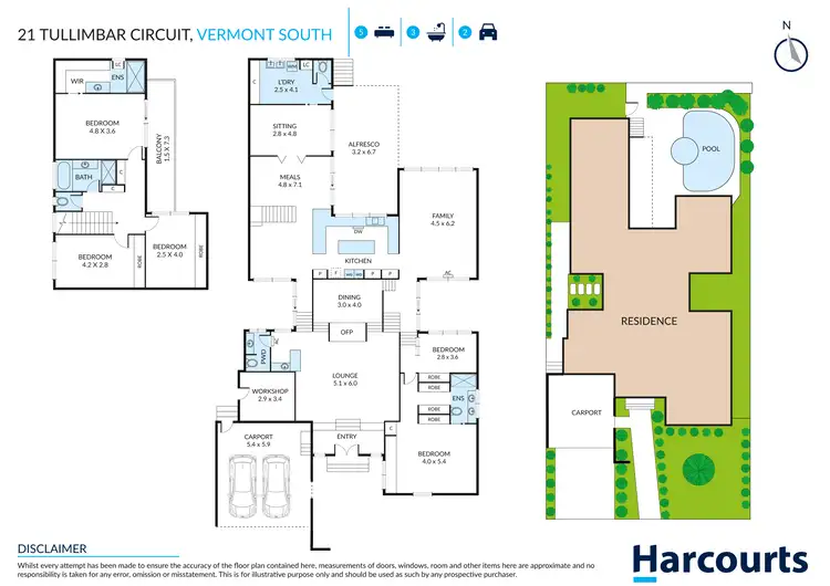 Floorplan of Homely house listing, 21 Tullimbar Circuit, Vermont South VIC 3133