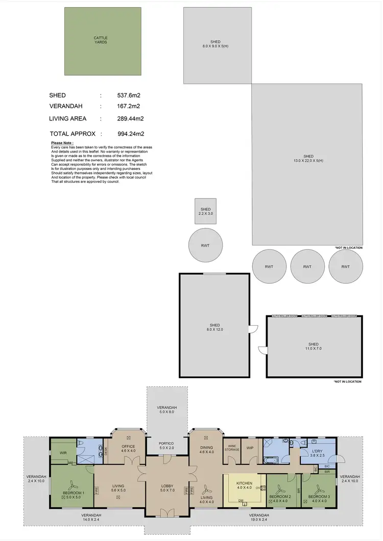 Floorplan of Homely house listing, 55 Vos Road, Woodside SA 5244
