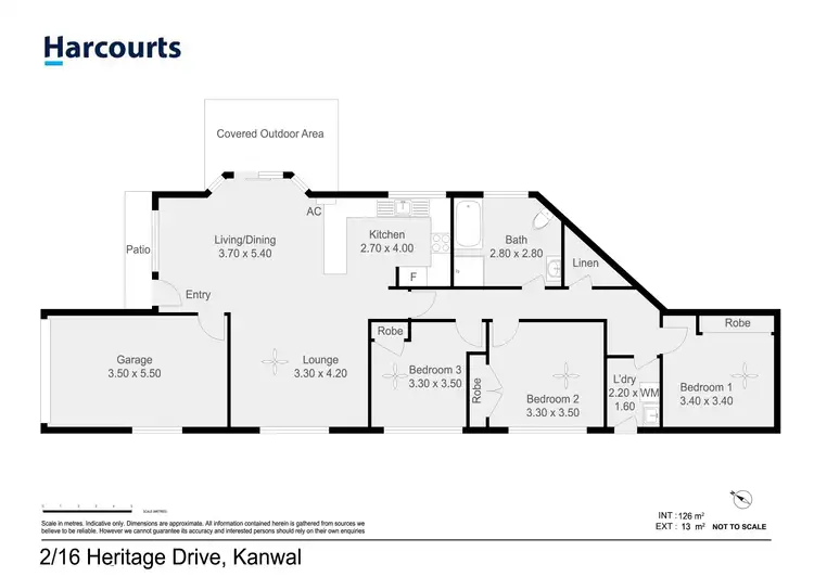 Floorplan of Homely semi-detached listing, 2/16 Heritage Drive, Kanwal NSW 2259