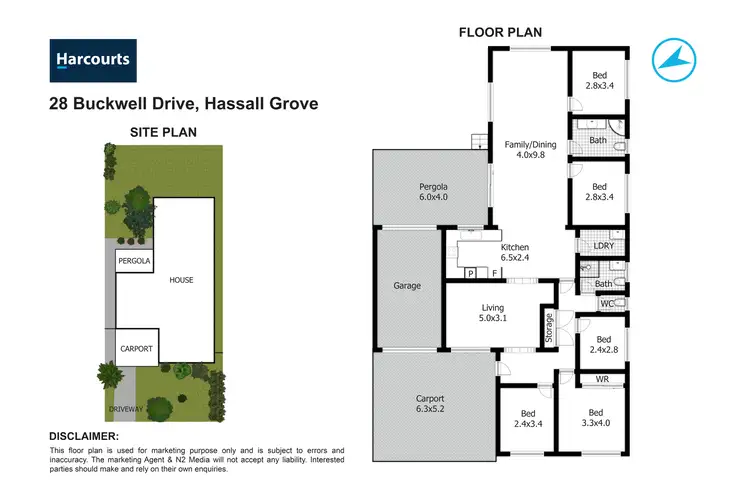 Floorplan of Homely house listing, 28 Buckwell Drive, Hassall Grove NSW 2761