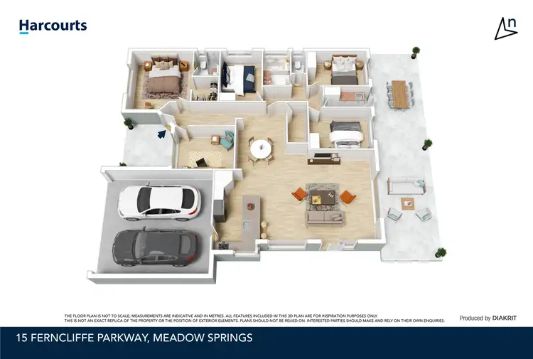 Floorplan of Homely house listing, 15 Ferncliffe Parkway, Meadow Springs WA 6210