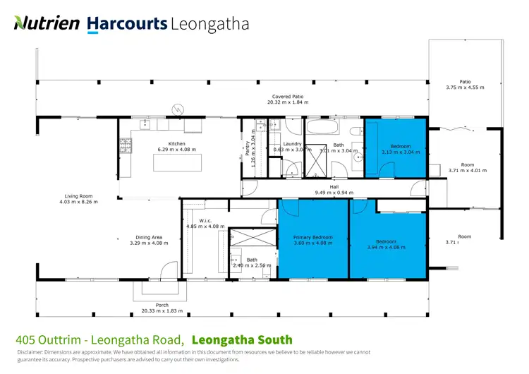 Floorplan of Homely rural property listing, 405 Outtrim-Leongatha Road, Leongatha South VIC 3953