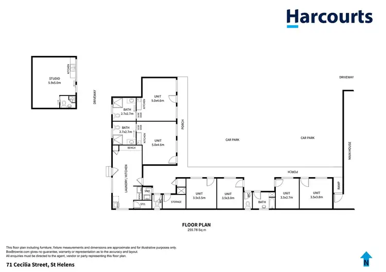 Floorplan of Homely house listing, 71 Cecilia Street, St Helens TAS 7216