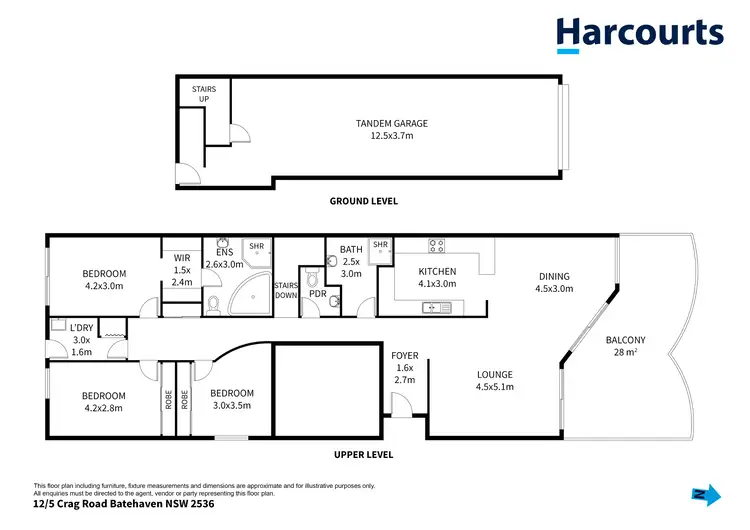 Floorplan of Homely apartment listing, 12/5 Crag Road, Batehaven NSW 2536