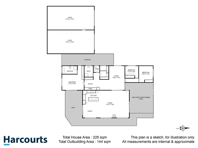 Floorplan of Homely house listing, 21 Scenic Hill Road, Huonville TAS 7109