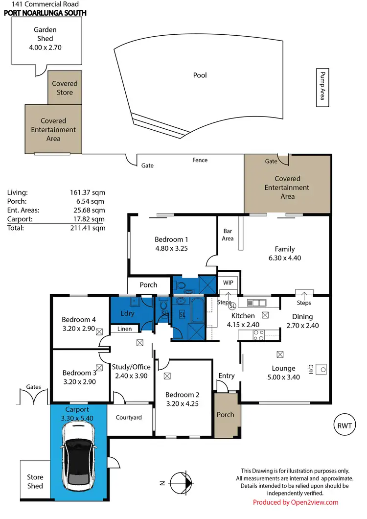 Floorplan of Homely house listing, 141 Commercial Road, Port Noarlunga South SA 5167