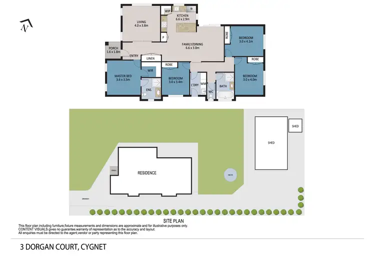 Floorplan of Homely house listing, 3 Dorgan Court, Cygnet TAS 7112