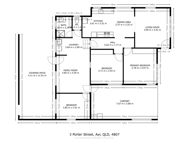 Floorplan of Homely house listing, 3 Porter Street, Ayr QLD 4807