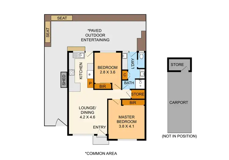 Floorplan of Homely unit listing, 2/5 Veronica Street, Ferntree Gully VIC 3156