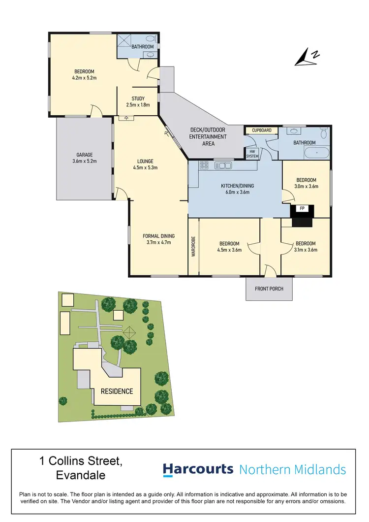 Floorplan of Homely house listing, 1 Collins Street, Evandale TAS 7212