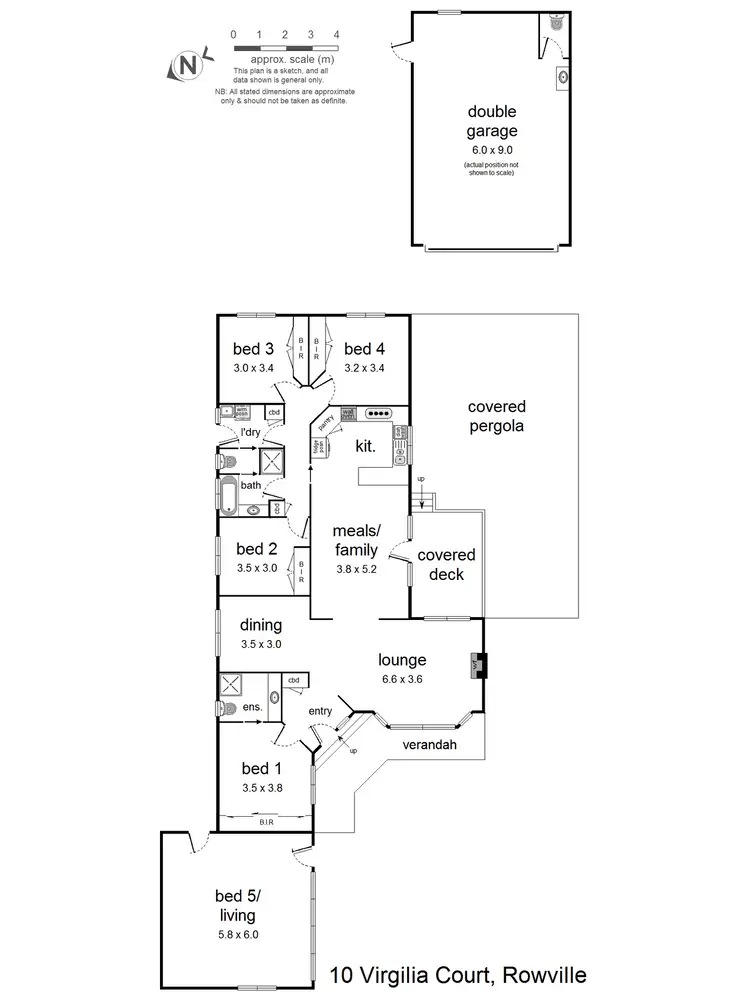 Floorplan of Homely house listing, 10 Virgilia Court, Rowville VIC 3178