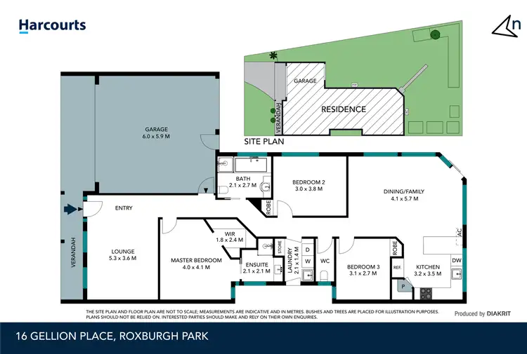 Floorplan of Homely house listing, 16 Gellion Place, Roxburgh Park VIC 3064