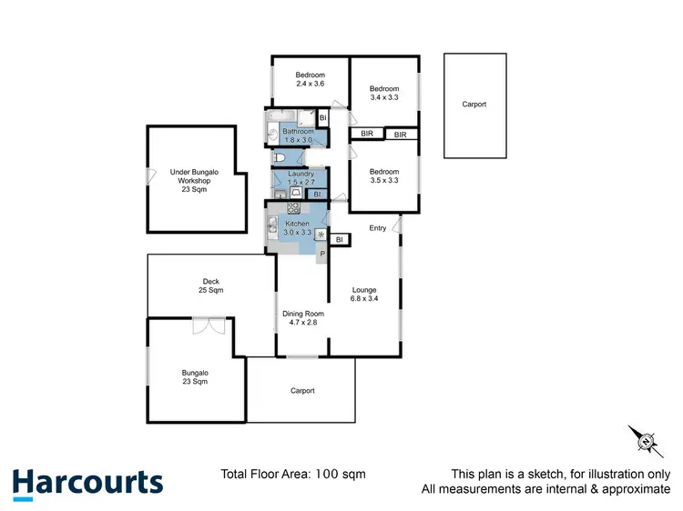 Floorplan of Homely house listing, 44 Adina Street, Geilston Bay TAS 7015