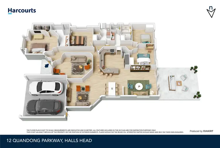 Floorplan of Homely house listing, 12 Quandong Parkway, Halls Head WA 6210