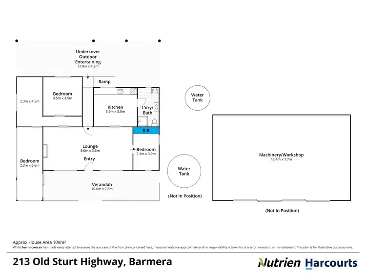 Floorplan of Homely house listing, 213 Old Sturt Highway, Barmera SA 5345