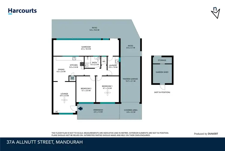 Floorplan of Homely house listing, 37A Allnutt Street, Mandurah WA 6210