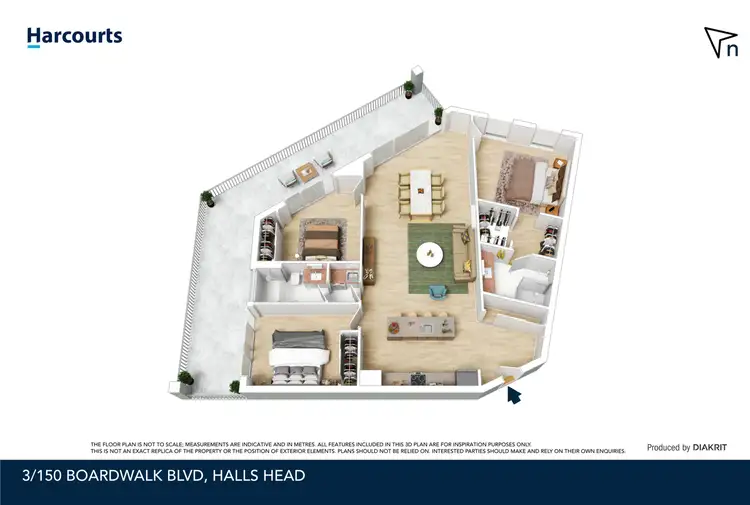 Floorplan of Homely apartment listing, 3/150 Boardwalk Boulevard, Halls Head WA 6210
