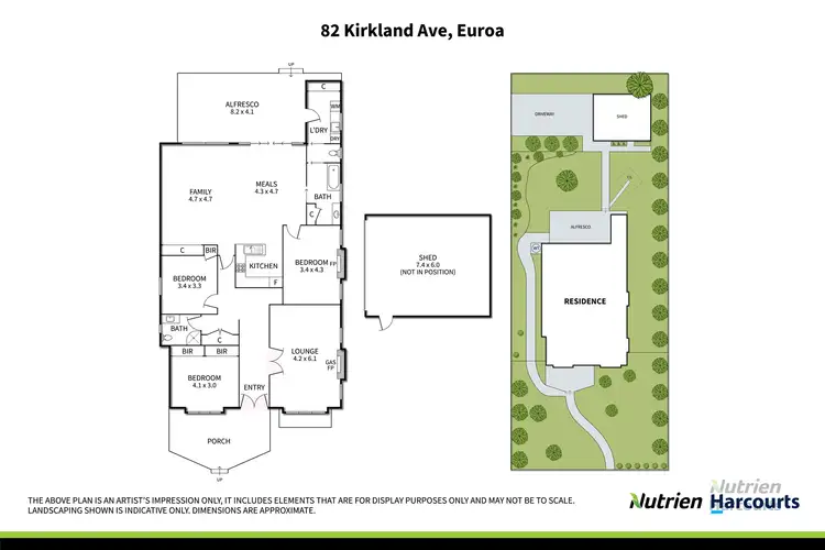 Floorplan of Homely house listing, 82 Kirkland Avenue, Euroa VIC 3666