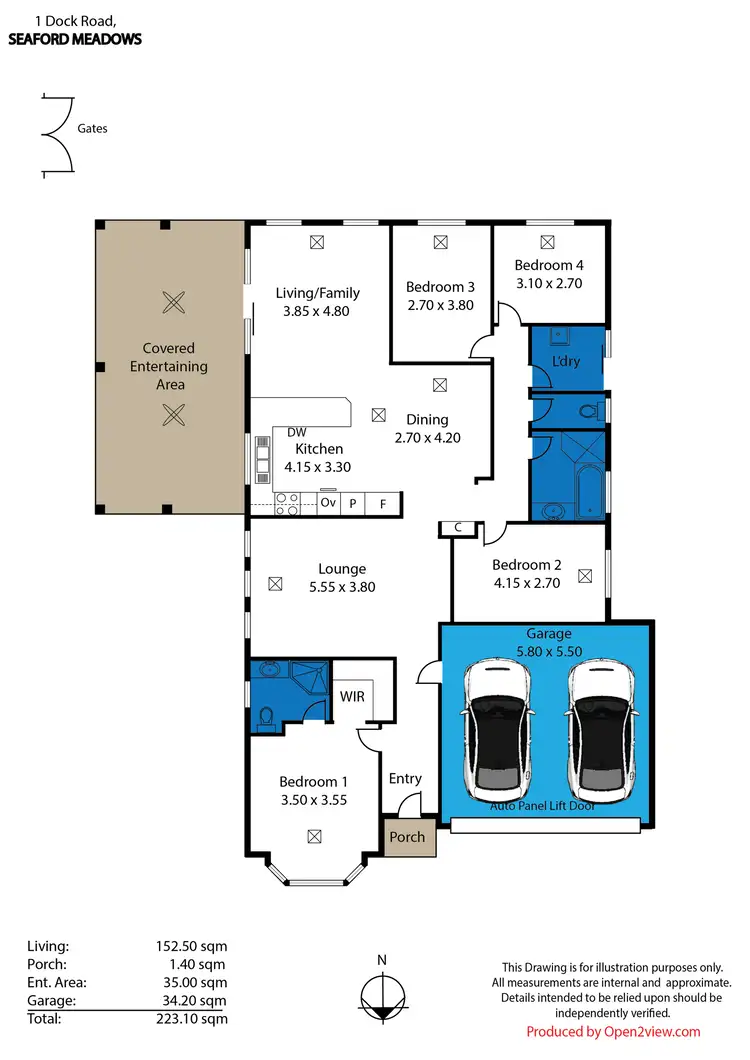 Floorplan of Homely house listing, 1 Dock Road, Seaford Meadows SA 5169