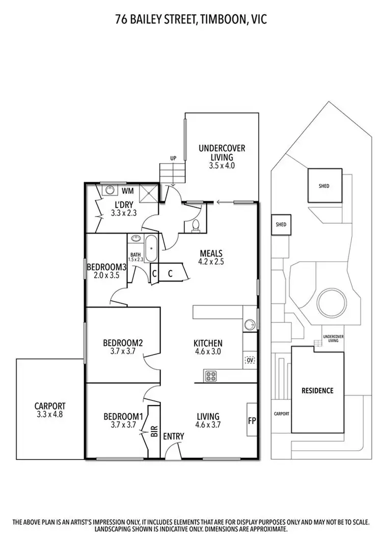 Floorplan of Homely house listing, 76 Bailey Street, Timboon VIC 3268