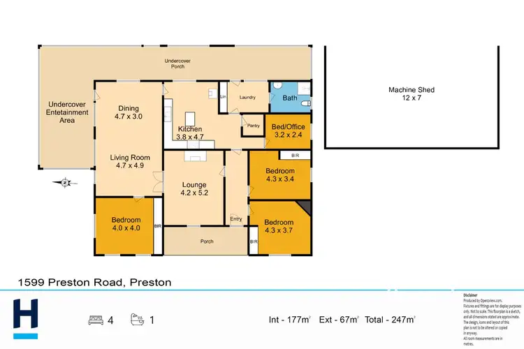 Floorplan of Homely house listing, 1599 Preston Road, Preston TAS 7315