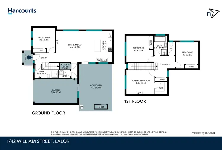 Floorplan of Homely townhouse listing, 1/42 William Street, Lalor VIC 3075
