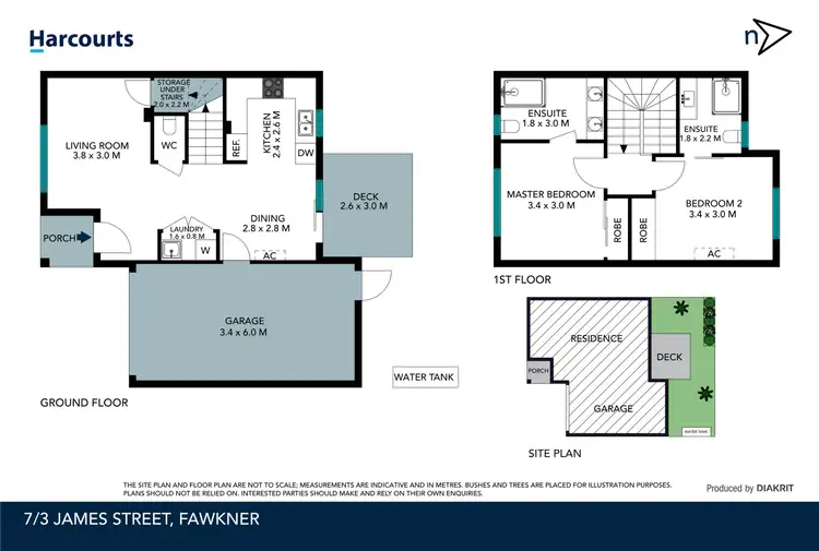 Floorplan of Homely townhouse listing, 7/3 James Street, Fawkner VIC 3060
