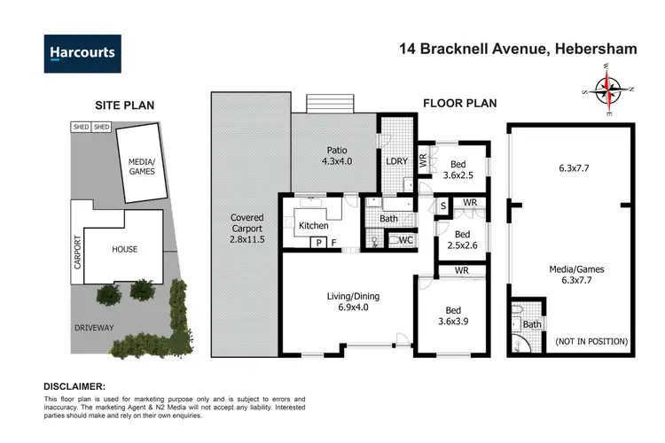 Floorplan of Homely house listing, 14 Bracknell Avenue, Hebersham NSW 2770