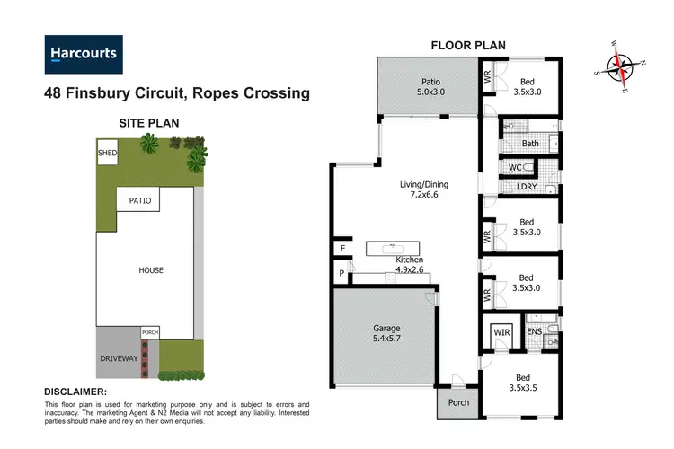 Floorplan of Homely house listing, 48 Finsbury Circuit, Ropes Crossing NSW 2760