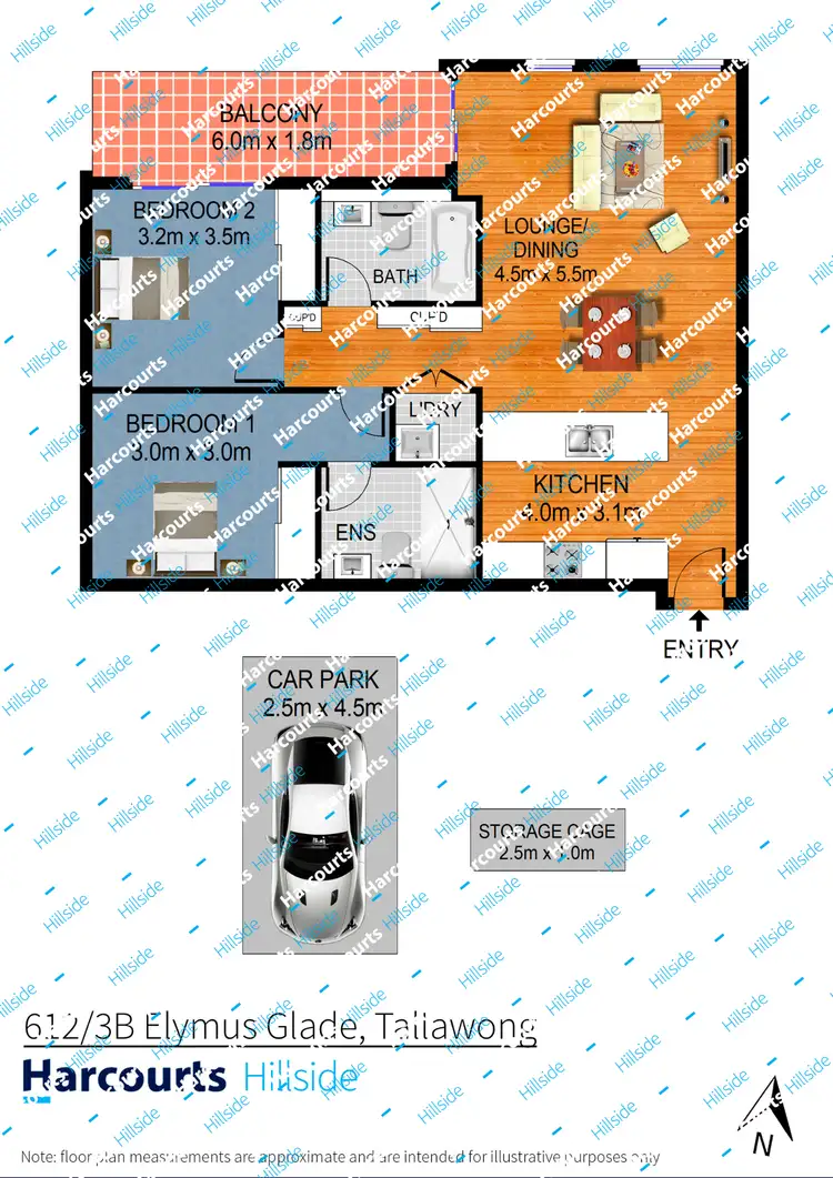 Floorplan of Homely apartment listing, 612/3B Elymus Glade, Tallawong NSW 2762