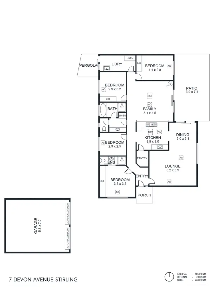 Floorplan of Homely house listing, 7 Devon Avenue, Stirling SA 5152