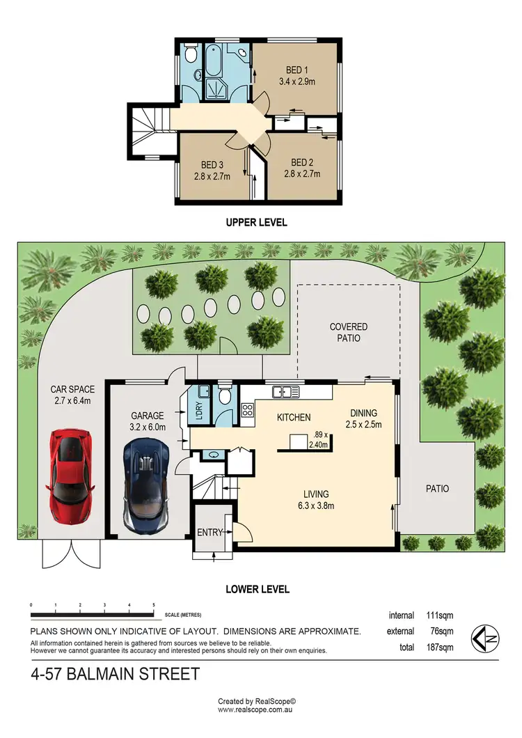 Floorplan of Homely townhouse listing, 4/57 Balmain Street, Wooloowin QLD 4030