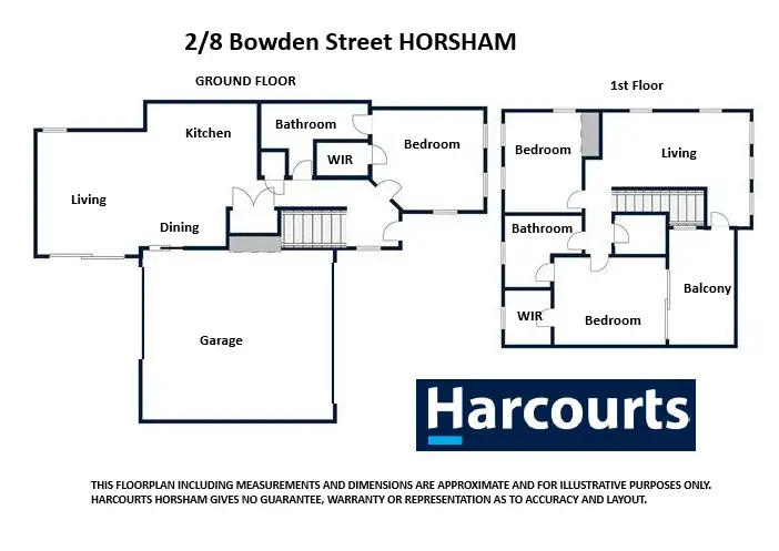 Floorplan of Homely house listing, 2/8 Bowden Street, Horsham VIC 3400
