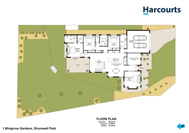 Floorplan of Homely house listing, 1 Wingrove Gardens, Shorewell Park TAS 7320
