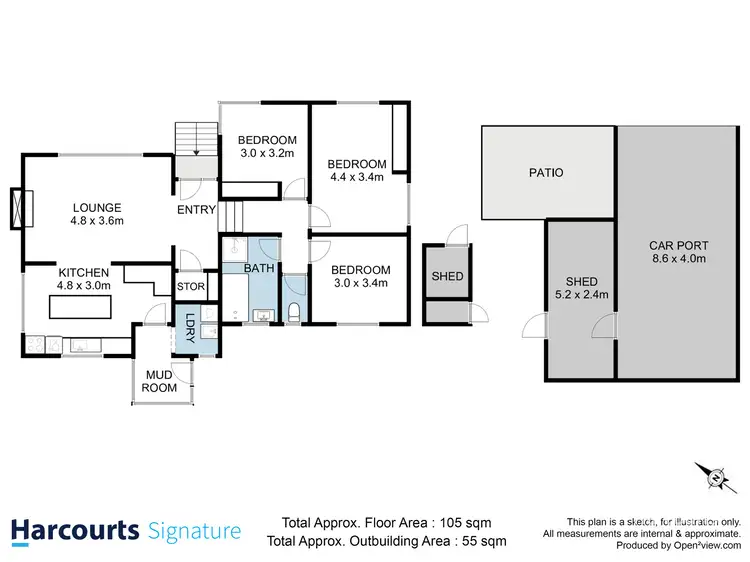 Floorplan of Homely house listing, 20 Apanie Crescent, Chigwell TAS 7011