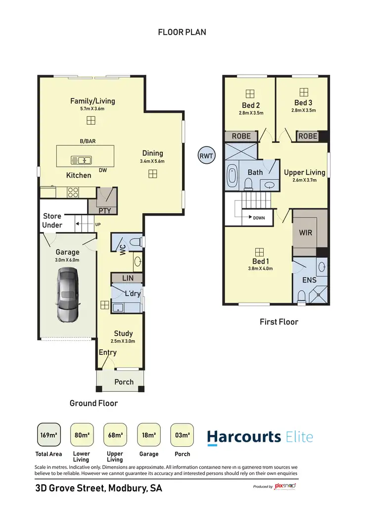 Floorplan of Homely house listing, 4/3 Grove Street, Modbury SA 5092