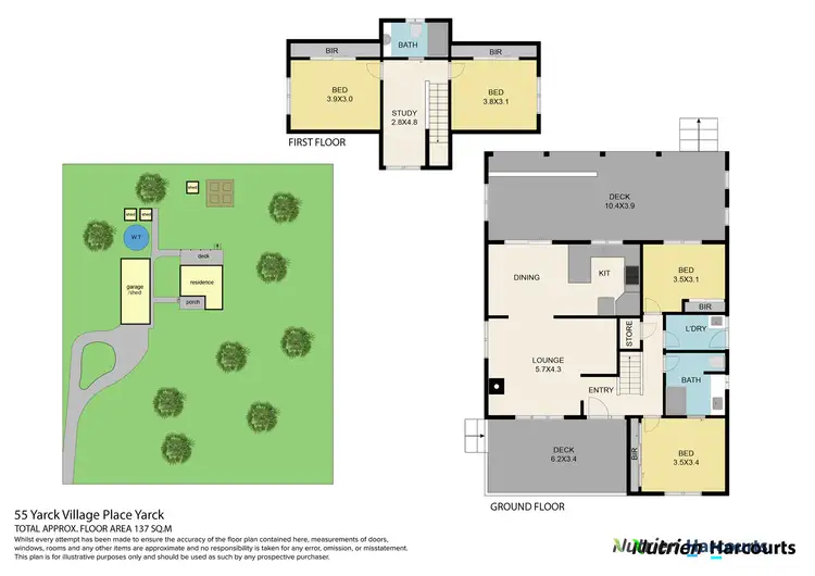 Floorplan of Homely house listing, 55 Yarck Village Place, Yarck VIC 3719