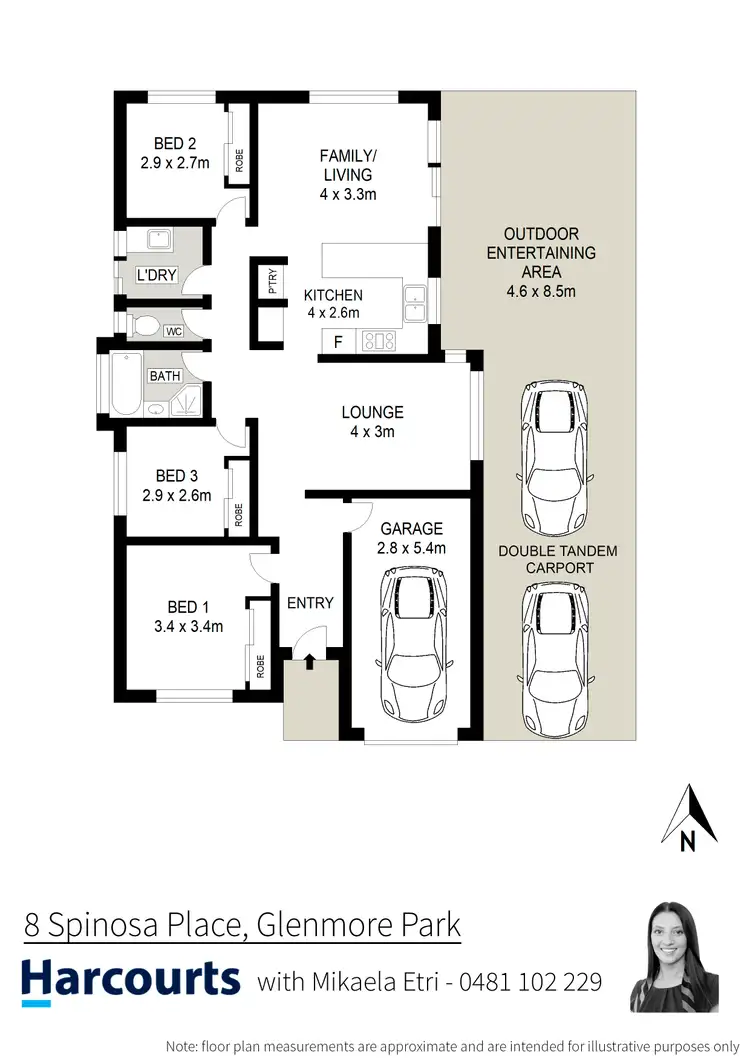 Floorplan of Homely house listing, 8 Spinosa Place, Glenmore Park NSW 2745